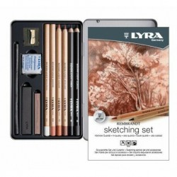 LYRA rembrandt sketching set matite di qualità + accessori